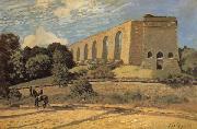 Alfred Sisley The Aqueduct at Marly Sweden oil painting reproduction